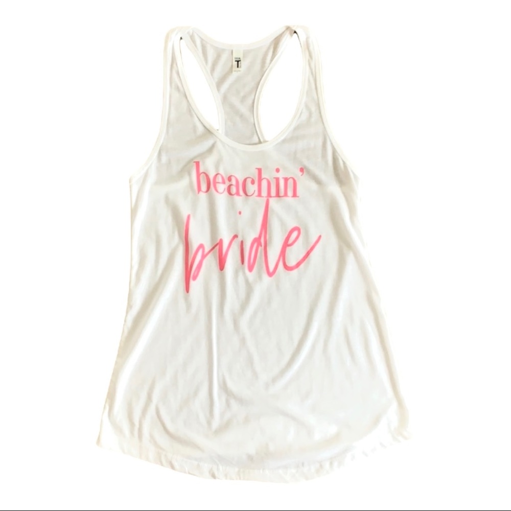 Beachin Bride white tank top - Picture 2 of 7